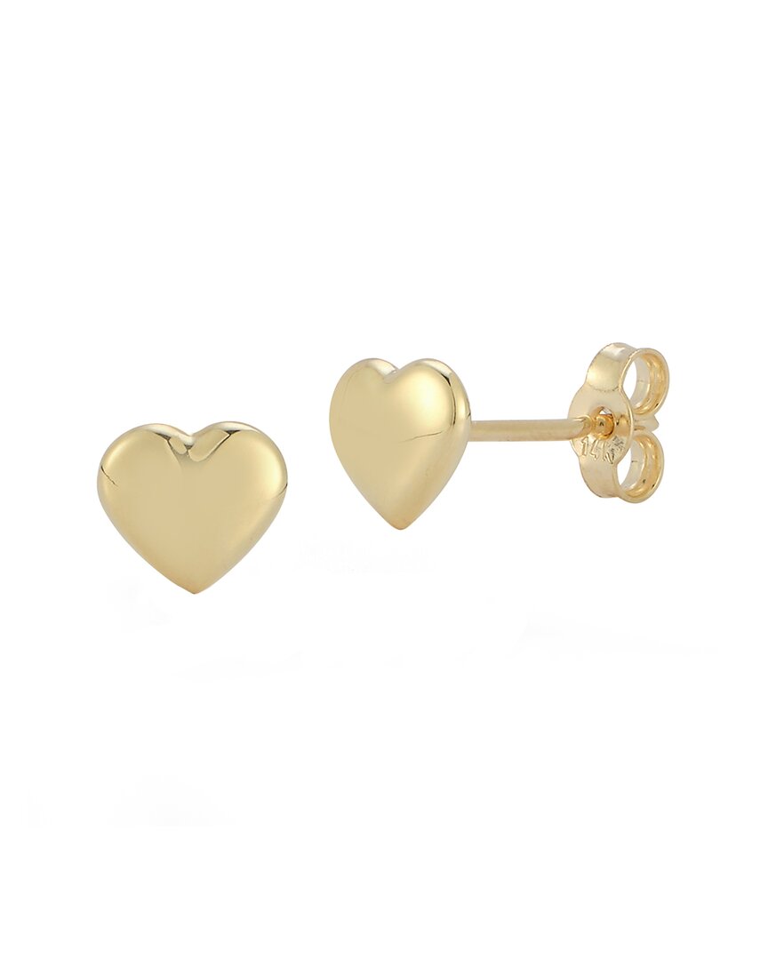 Ember Fine Jewelry 14k Puffed Heart Studs