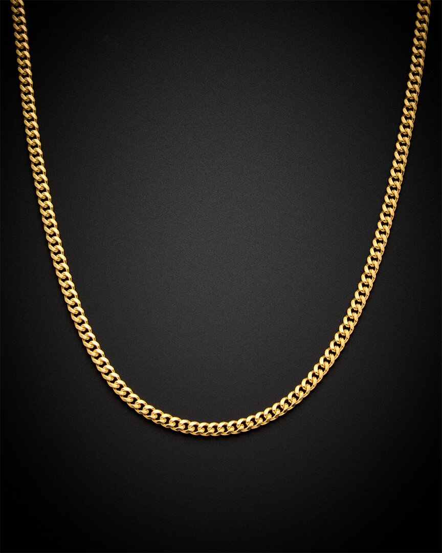 Italian Gold 14k  Miami Cuban Necklace