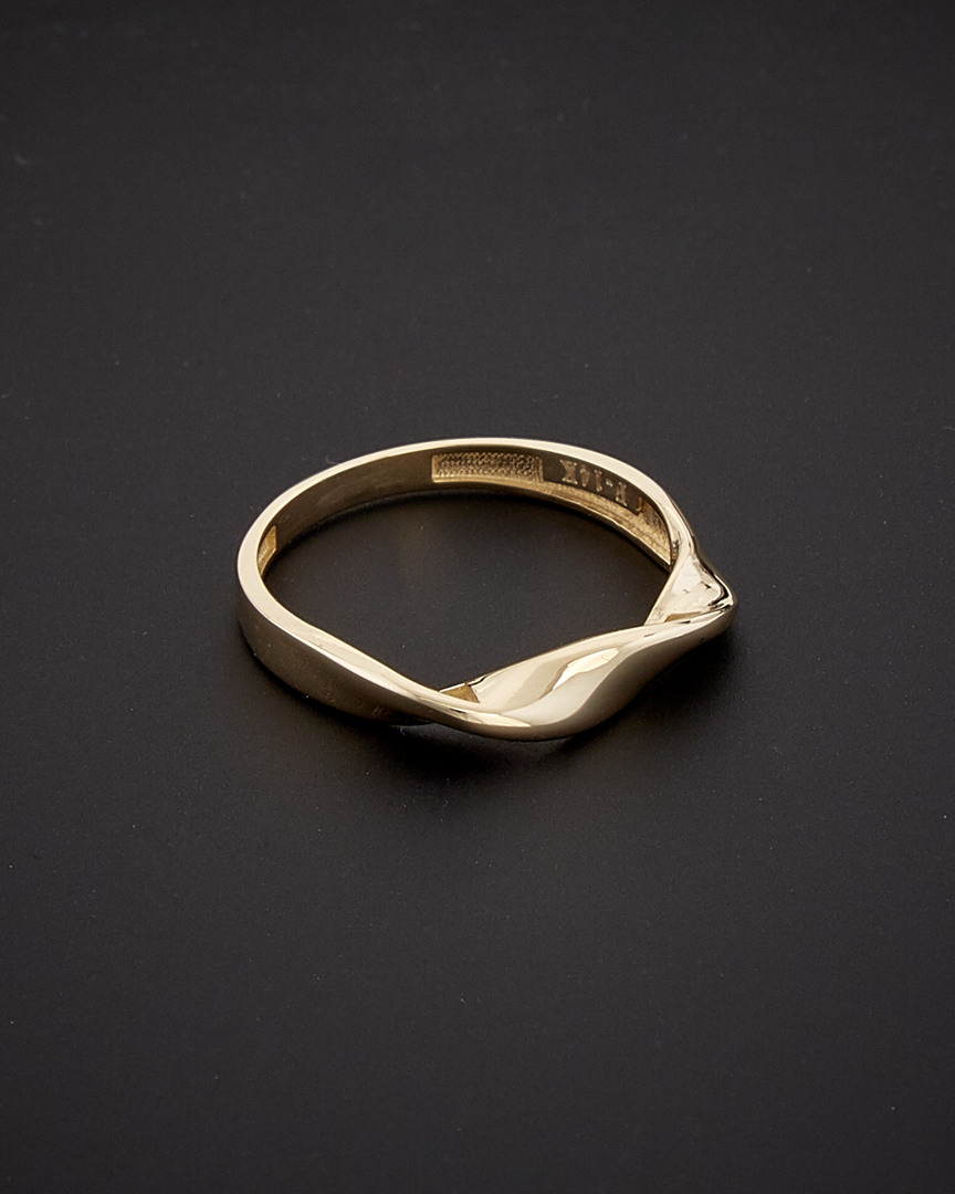 Italian Gold Twisted Band Ring