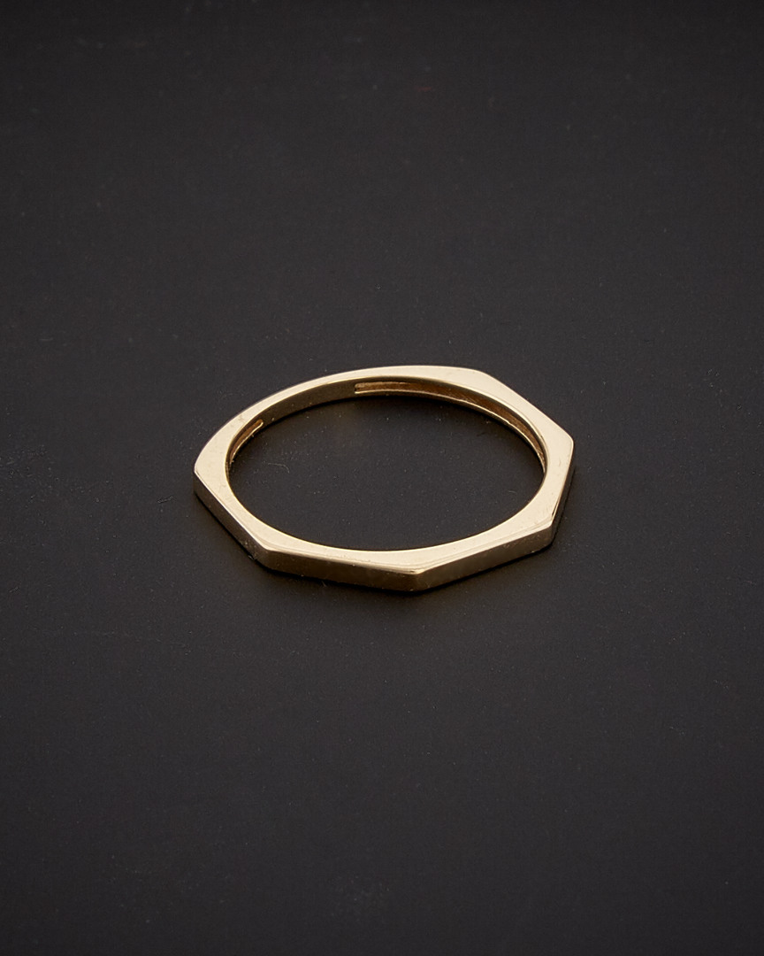 Italian Gold Geometric Shape Ring