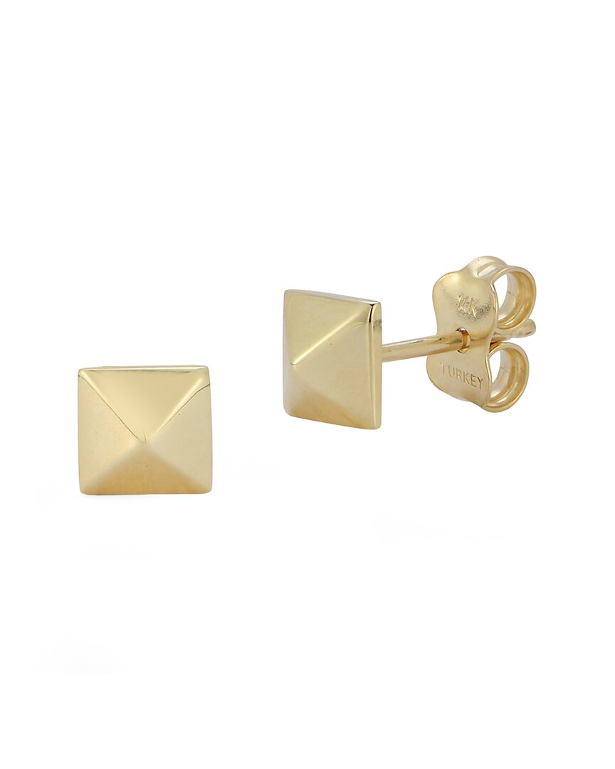 Ember Fine Jewelry 14k Square Pyramid Studs