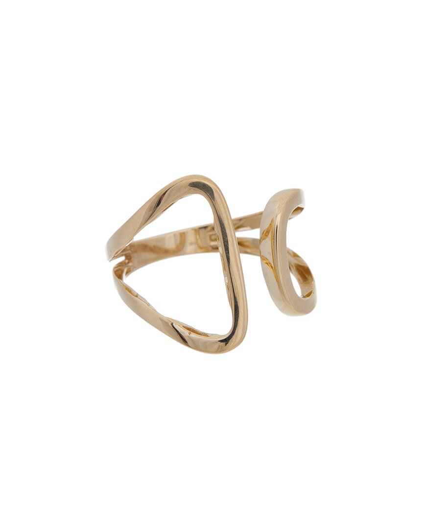 Italian Gold 14k Geometric Open Ring In Gold
