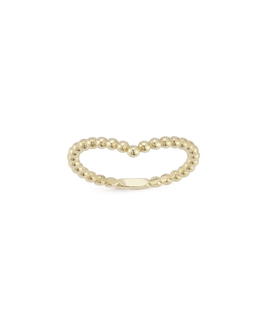 Ember Fine Jewelry 14k Beaded V Ring