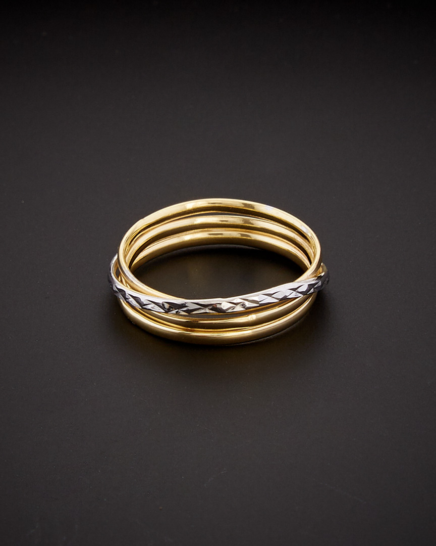 Italian Gold 14k  Two-tone Ring