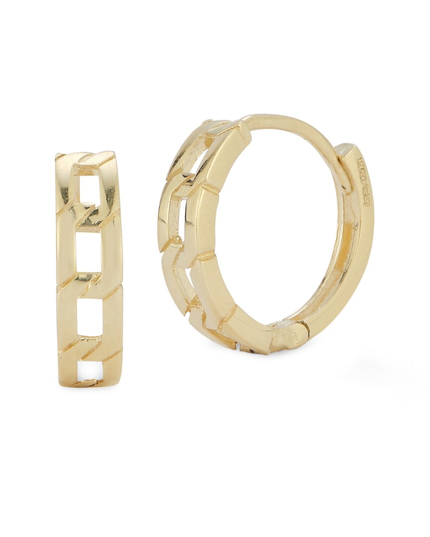 Ember Fine Jewelry 14K Link Huggie Earrings