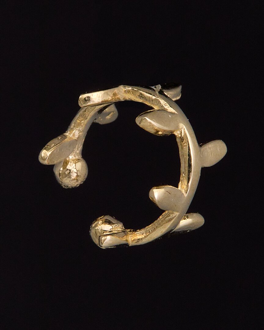 ITALIAN GOLD FREMADA 14K ITALIAN GOLD LEAF VINE EAR CUFF