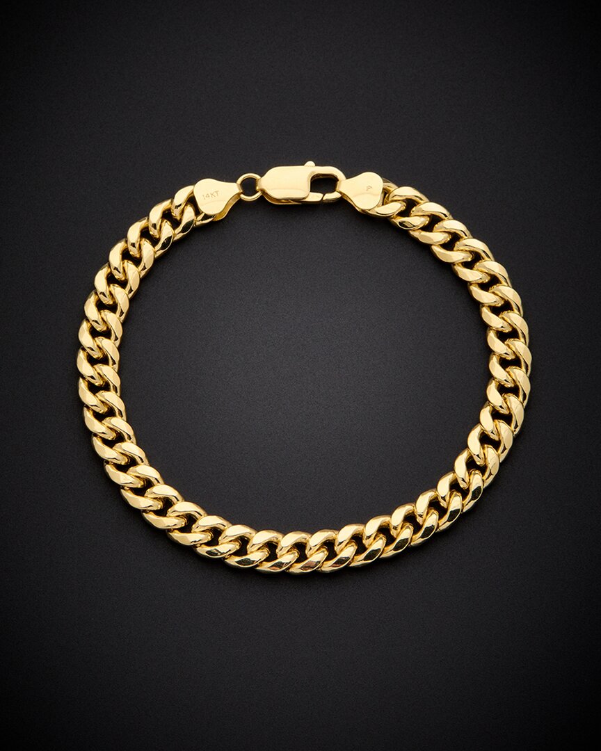 Italian Gold Miami Cuban Link Bracelet