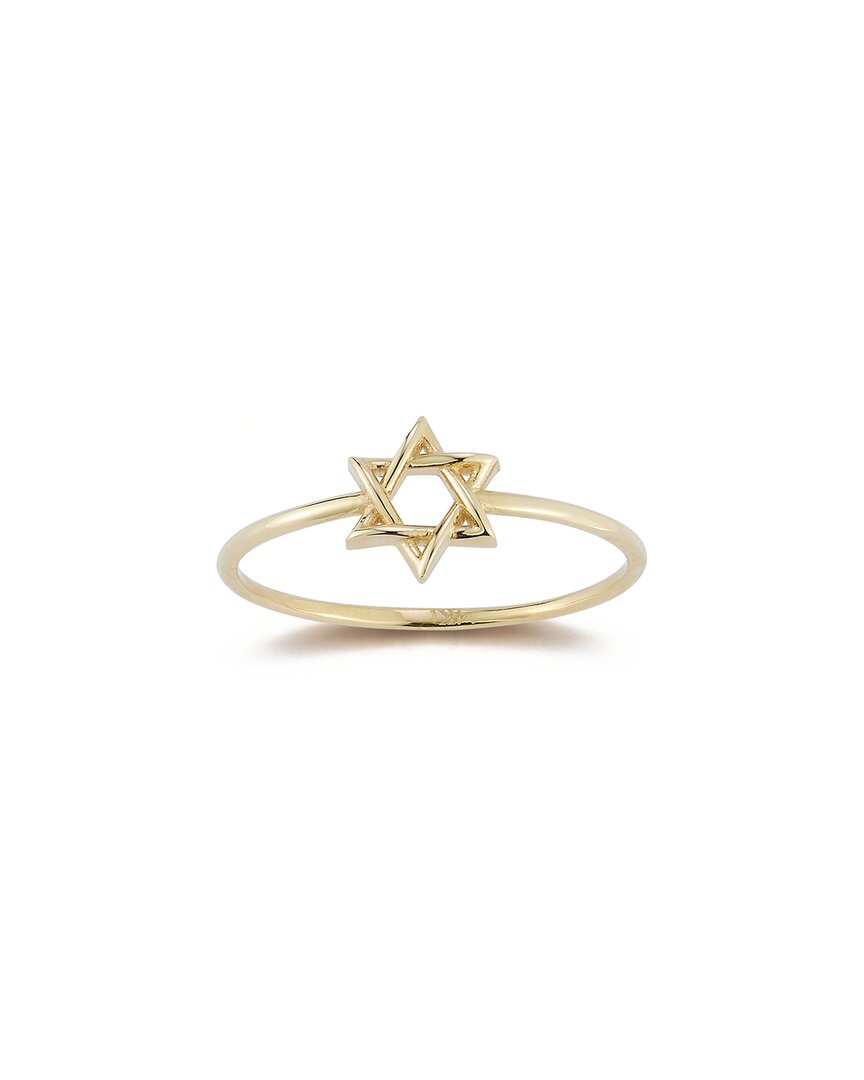 Ember Fine Jewelry 14k Star Of David Ring In Blue