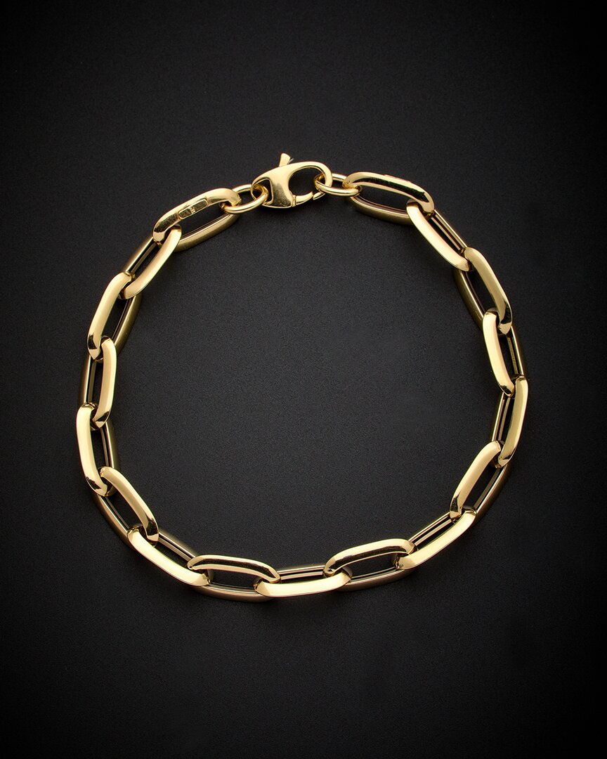 Italian Gold Oval Link Bracelet