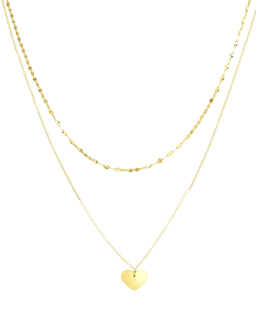 Italian Gold Double Strand Necklace
