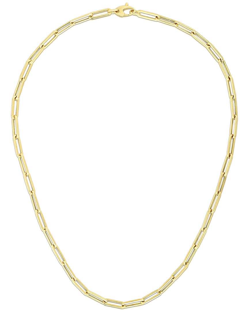 Italian Gold Paperclip Necklace