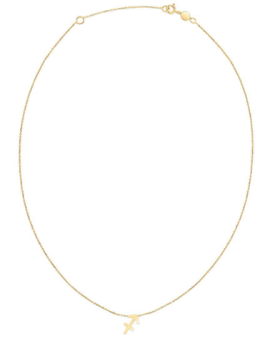 Italian Gold Sagittarius Necklace