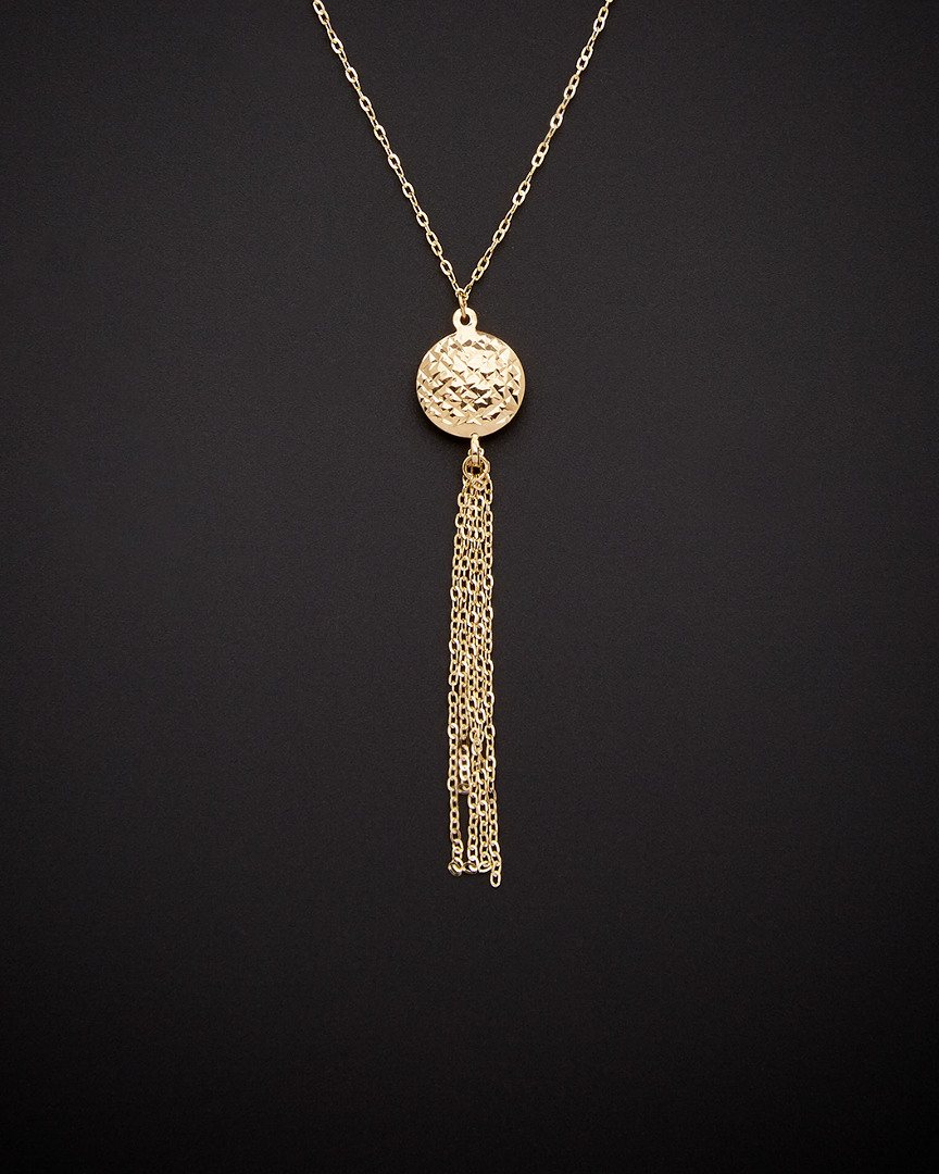 Italian Gold Tassel Necklace