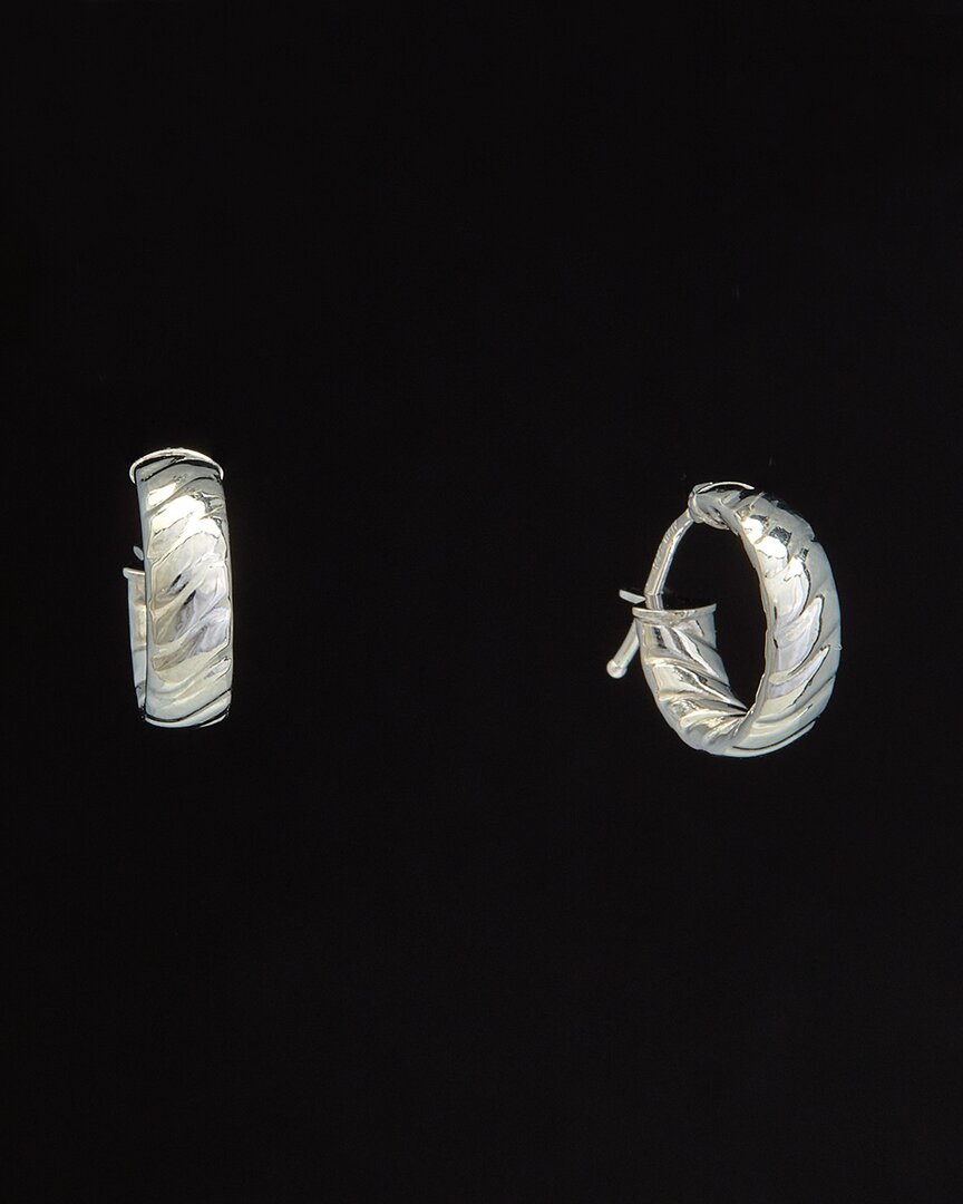 Italian Gold 14k  Twist Hoops