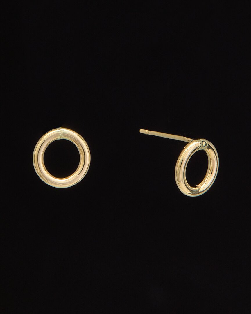 Italian Gold 14k Circle Studs