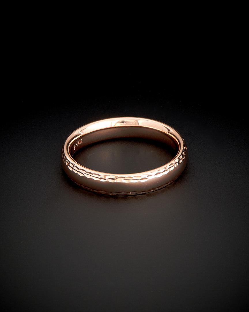 Italian Gold 14k Italian Rose Gold Ring