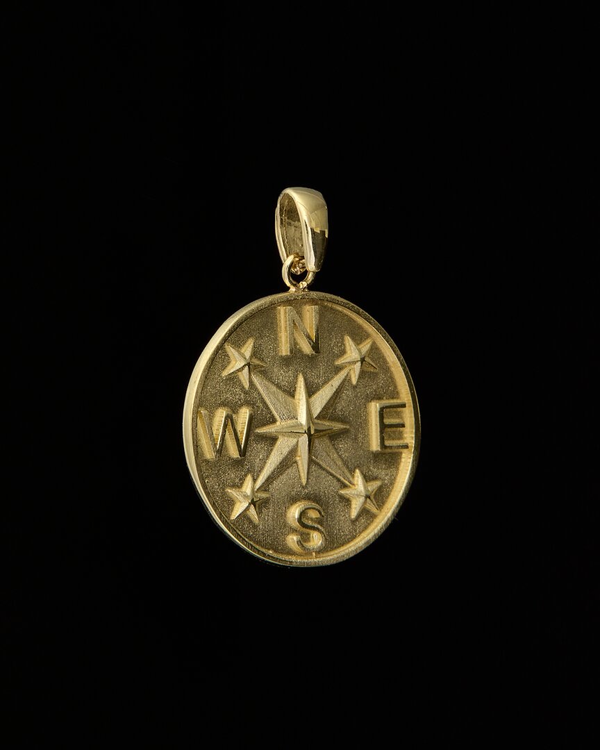 Italian Gold Compass Pendant