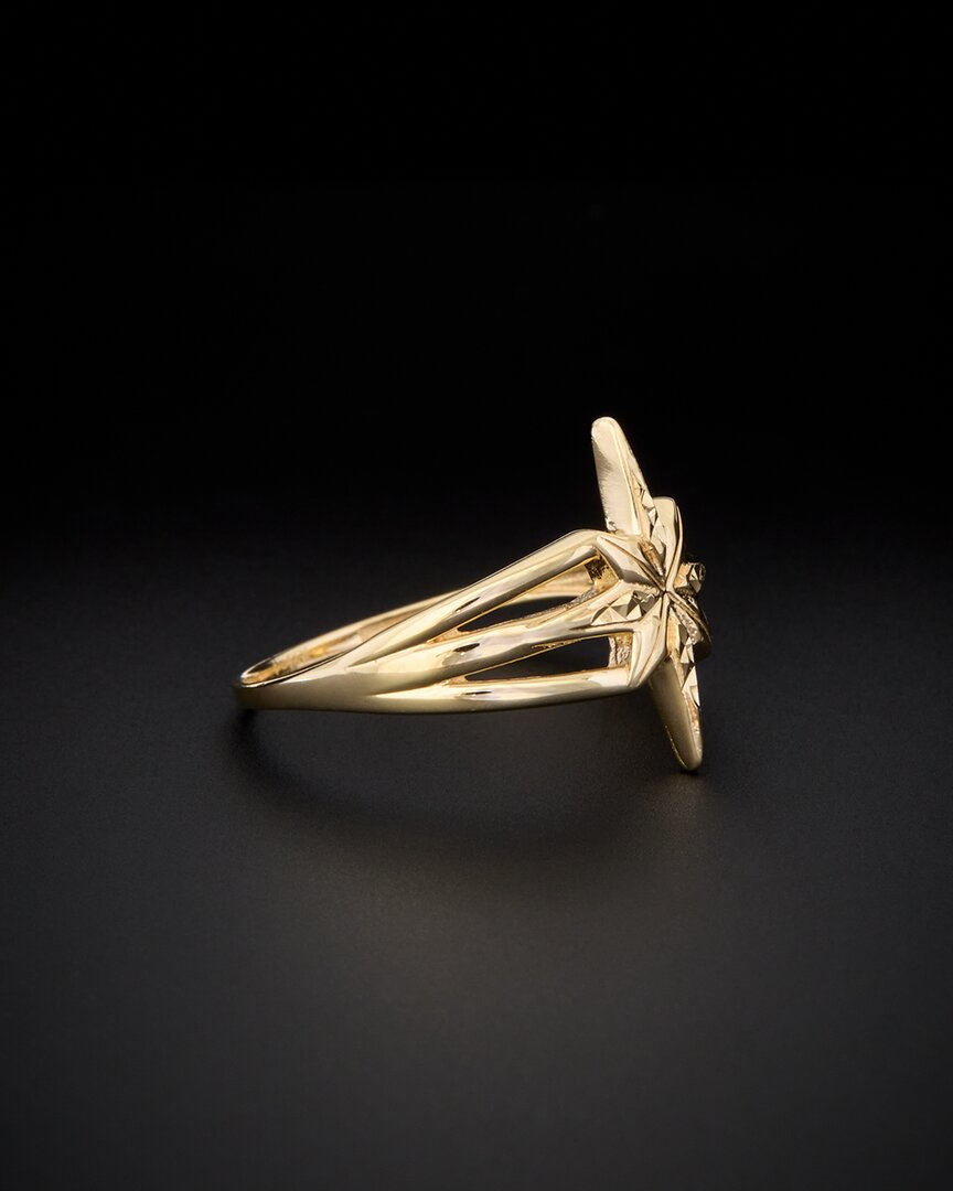 Italian Gold 14k  North Star Ring