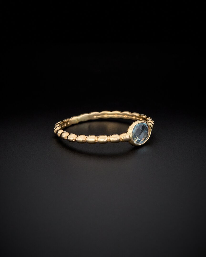 Italian Gold Beaded Ring