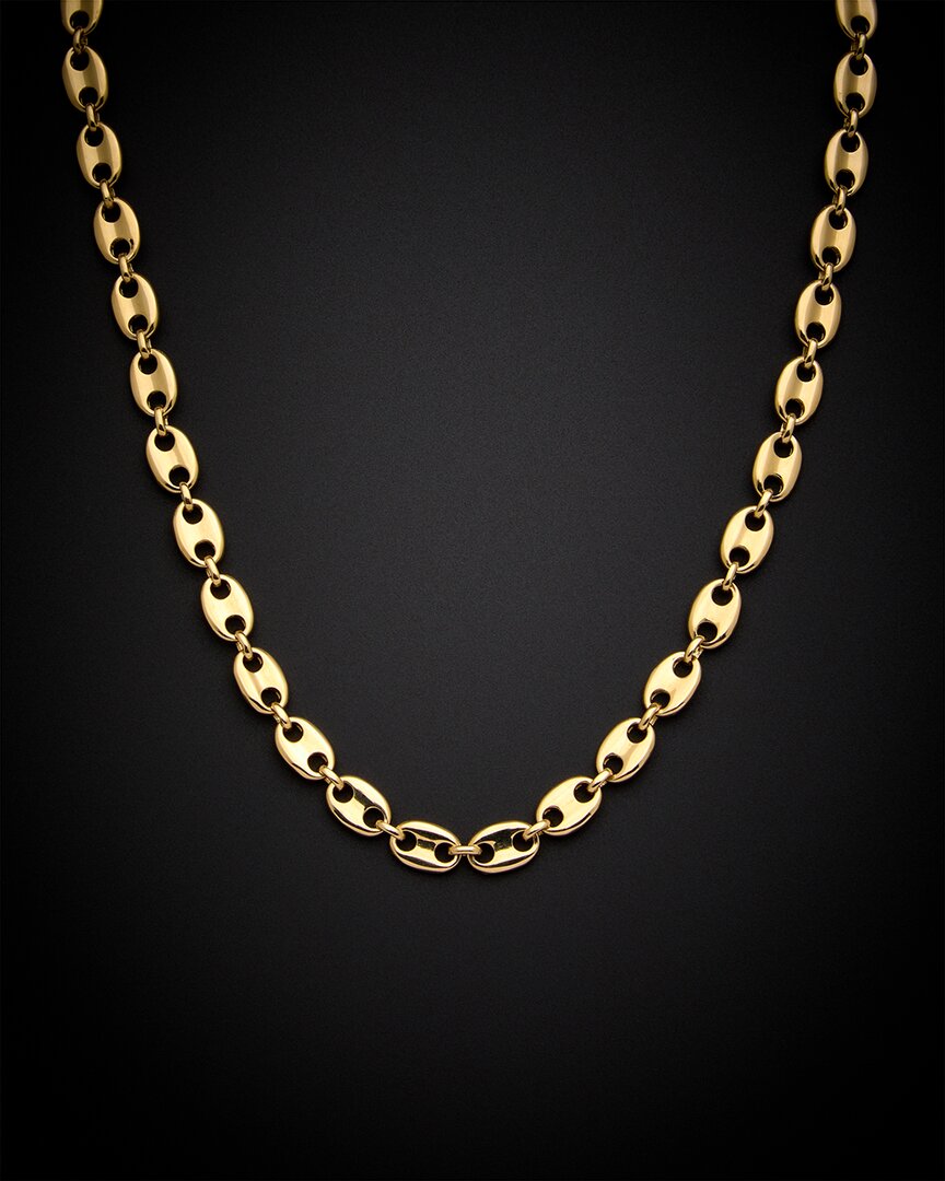 ITALIAN GOLD 14K ITALIAN GOLD PUFFED MARINER NECKLACE