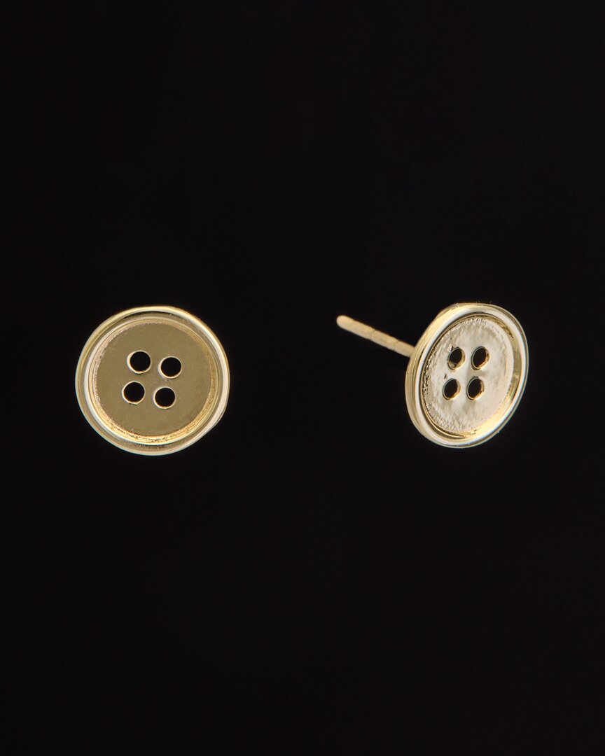 Italian Gold Button Studs