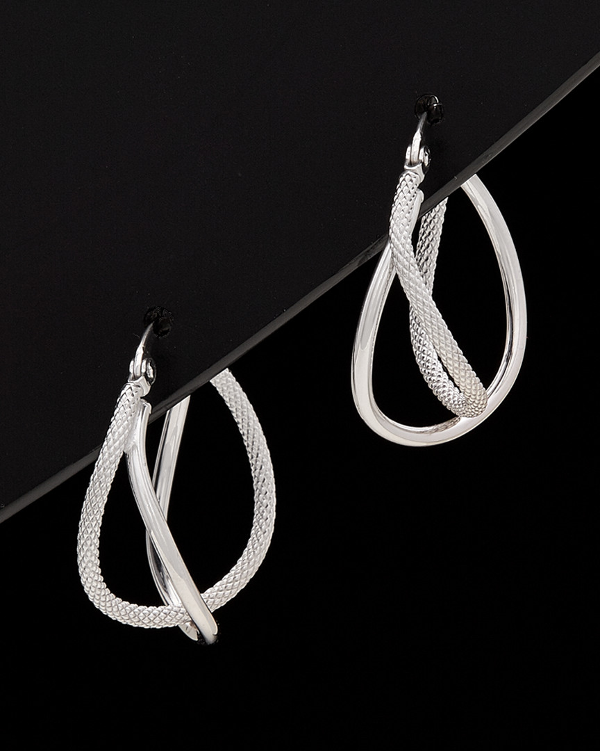 Italian Gold Double Hoops