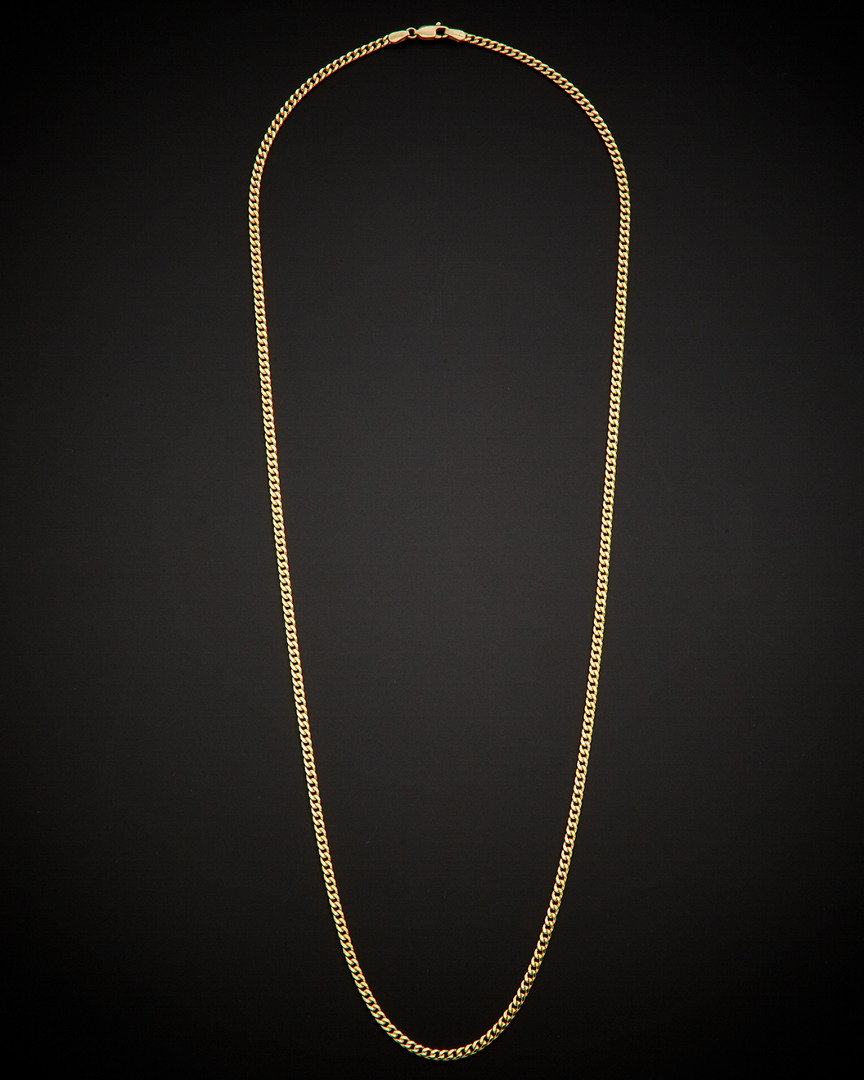 Italian Gold Miami Cuban Link Necklace