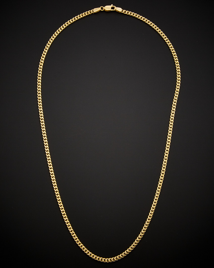 Italian Gold Miami Cuban Link Necklace