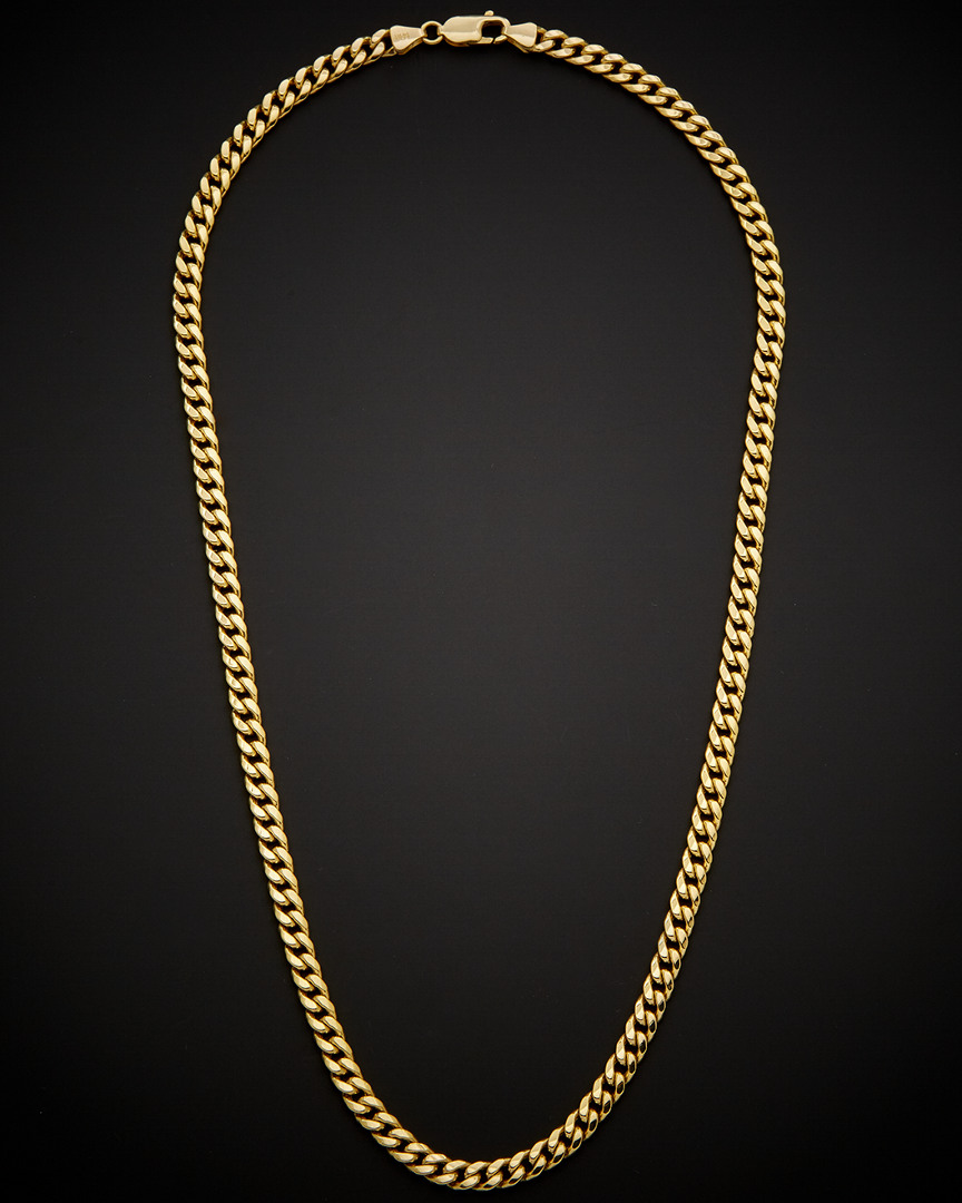Italian Gold Miami Cuban Link Necklace