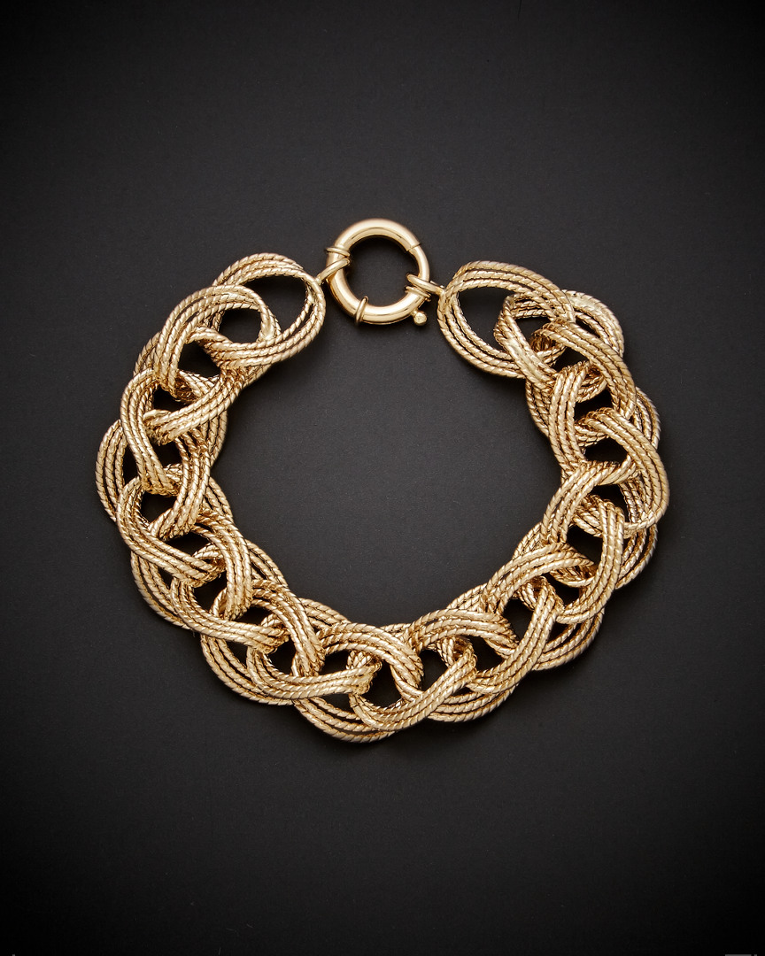 Italian Gold Triple Twist Link Bracelet