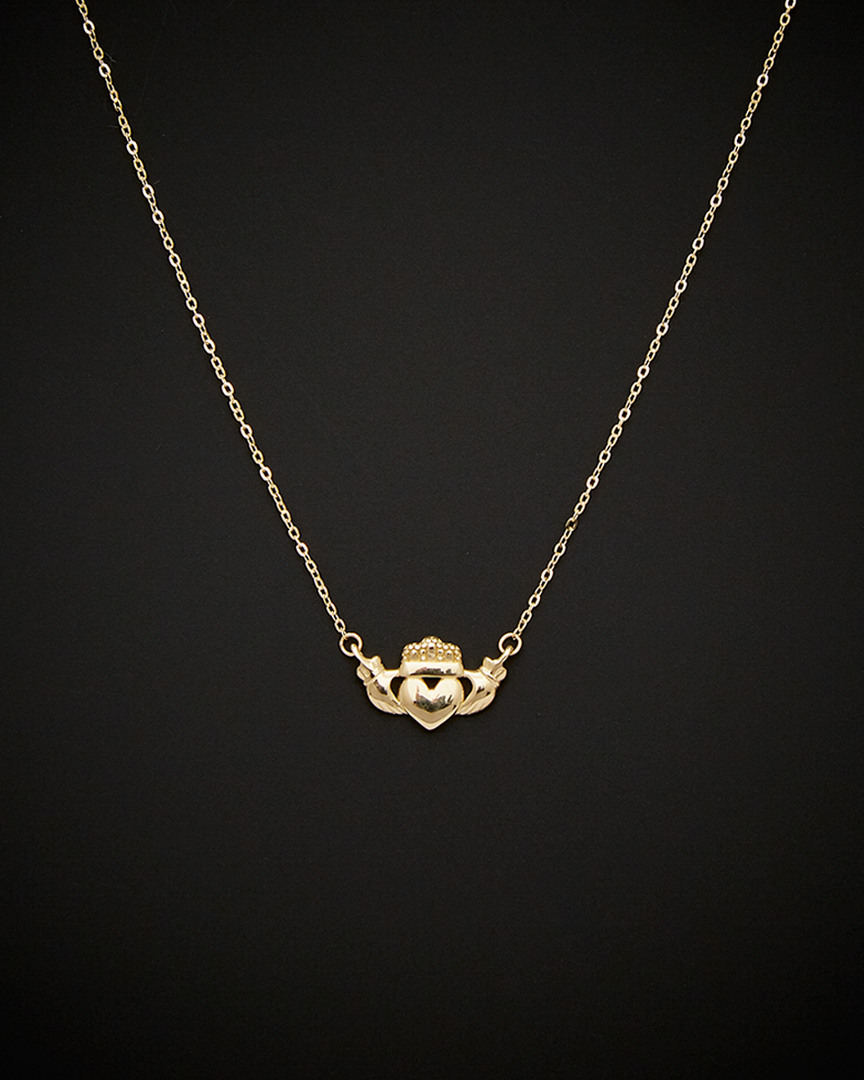 Italian Gold Claddagh Necklace