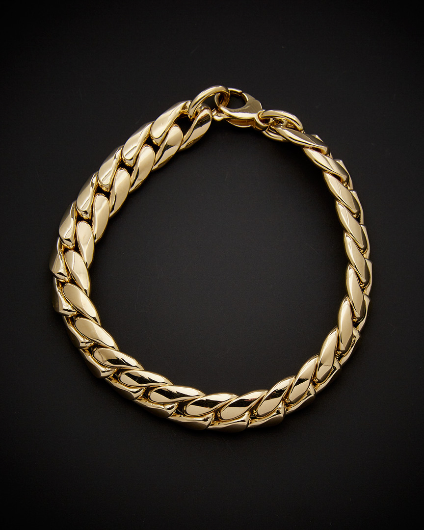 Italian Gold Miami Cuban Curb Bracelet