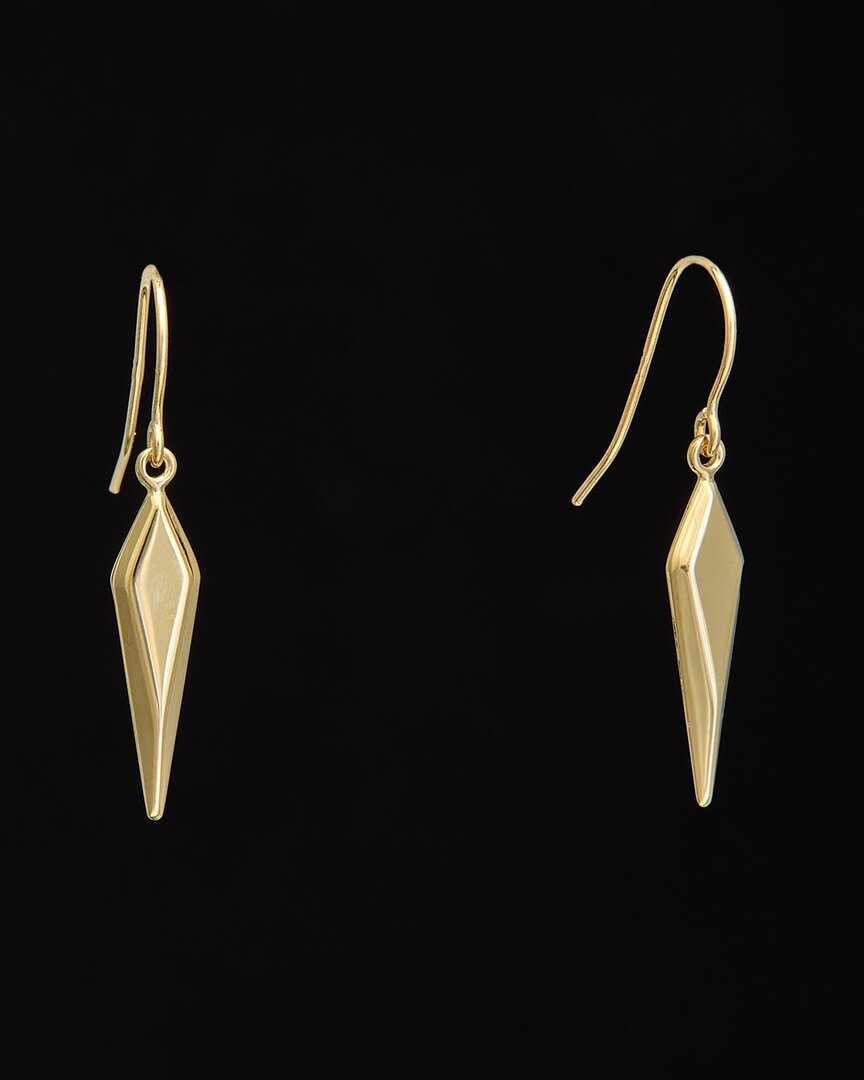 Shop Italian Gold 14k Fancy Dagger Drop Earrings