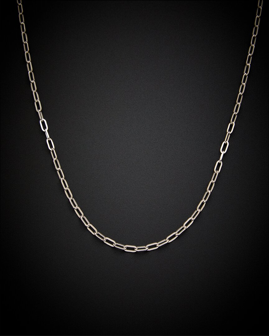 Shop Italian Gold 14k 2.5mm Paper Clip Chain Necklace