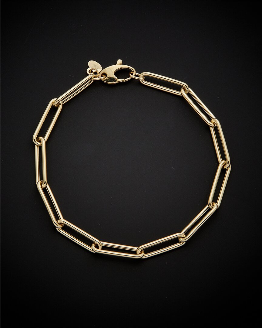 Italian Gold 14k Paperclip Bracelet