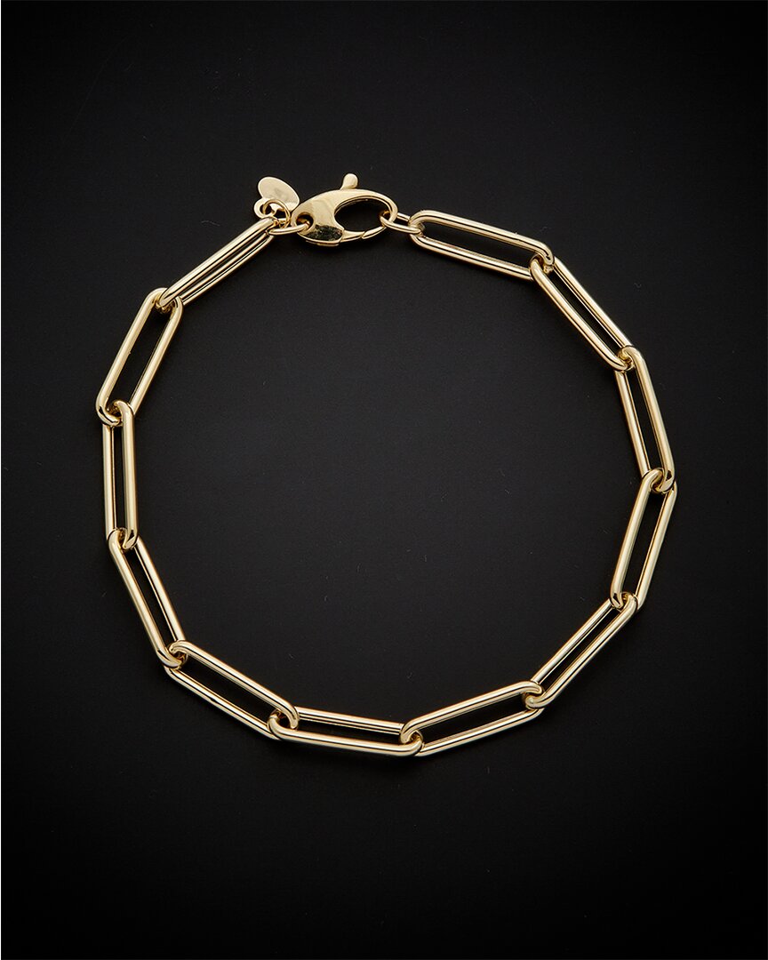 Italian Gold Paperclip Bracelet