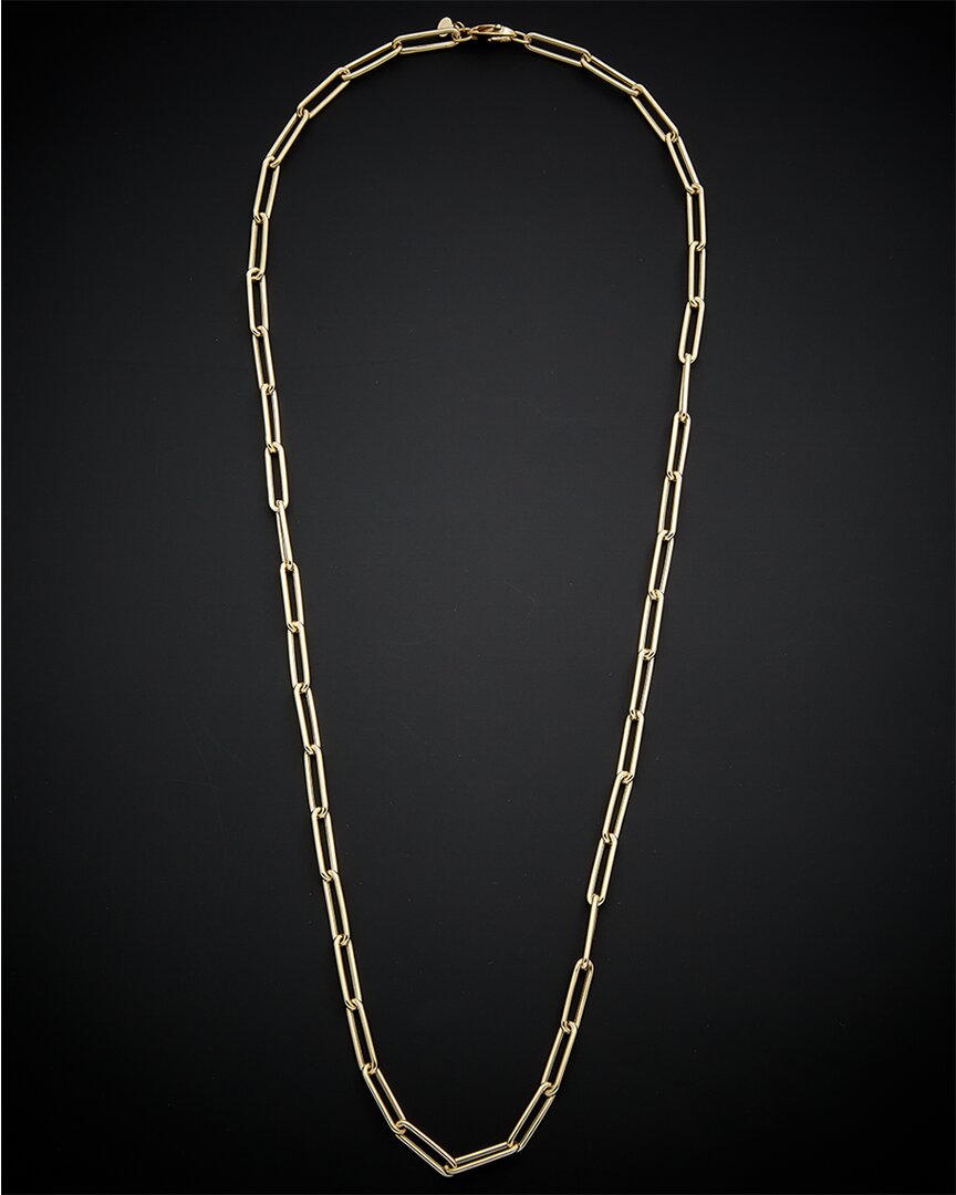 Italian Gold Paperclip Necklace