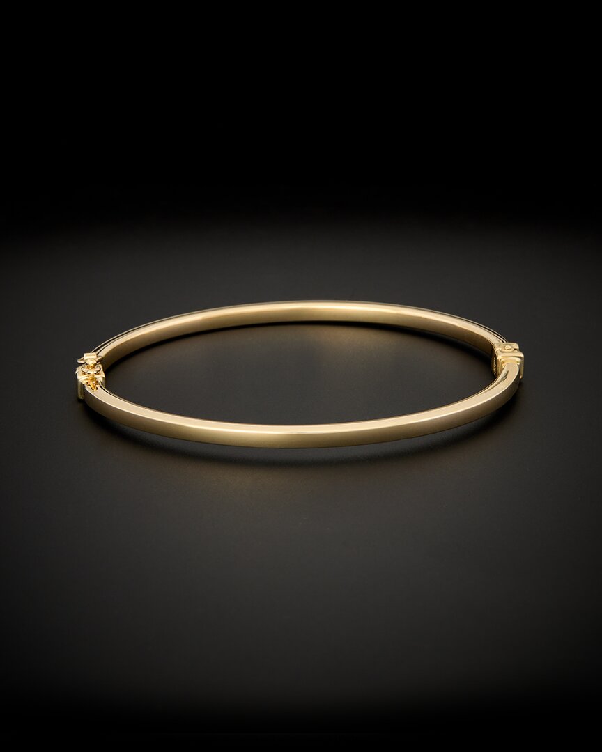 Shop Italian Gold 14k  Hinge Bangle Bracelet