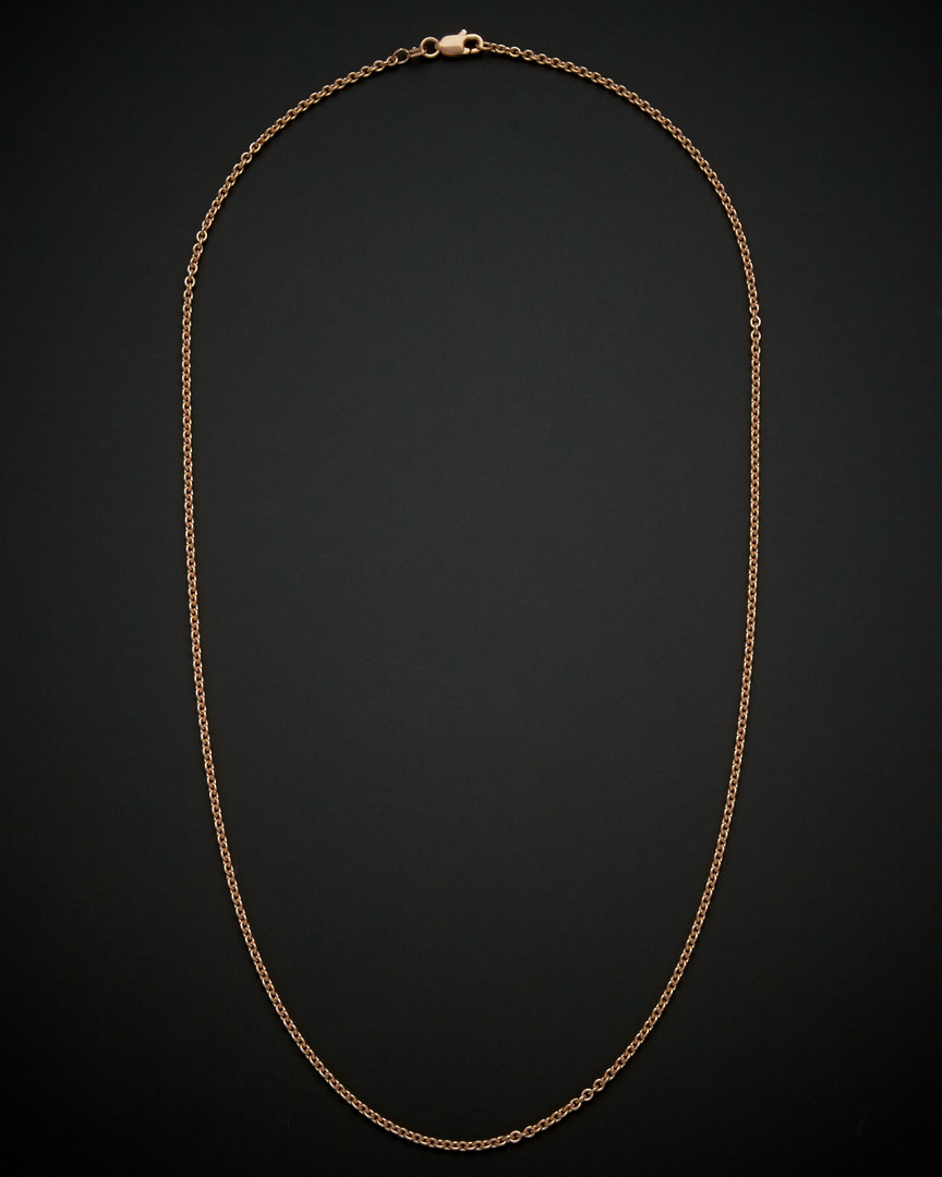 Italian Rose Gold Chain Necklace