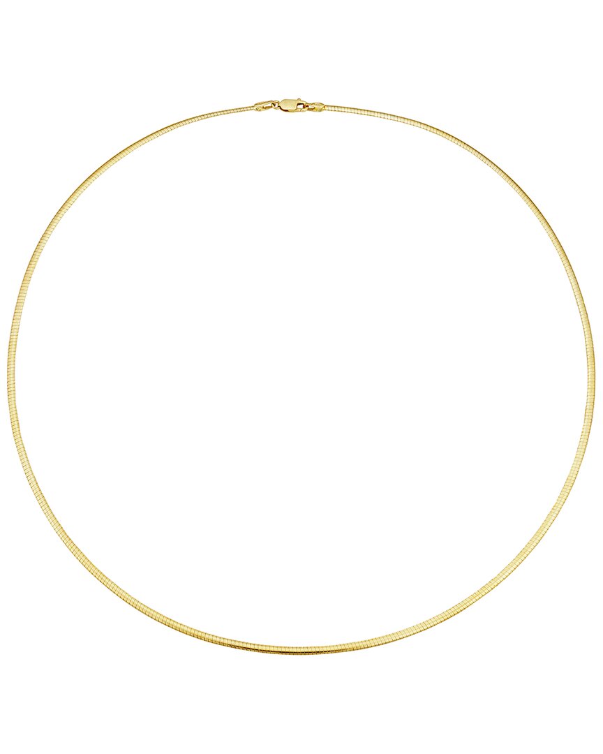 Italian Gold Omega Chain Necklace