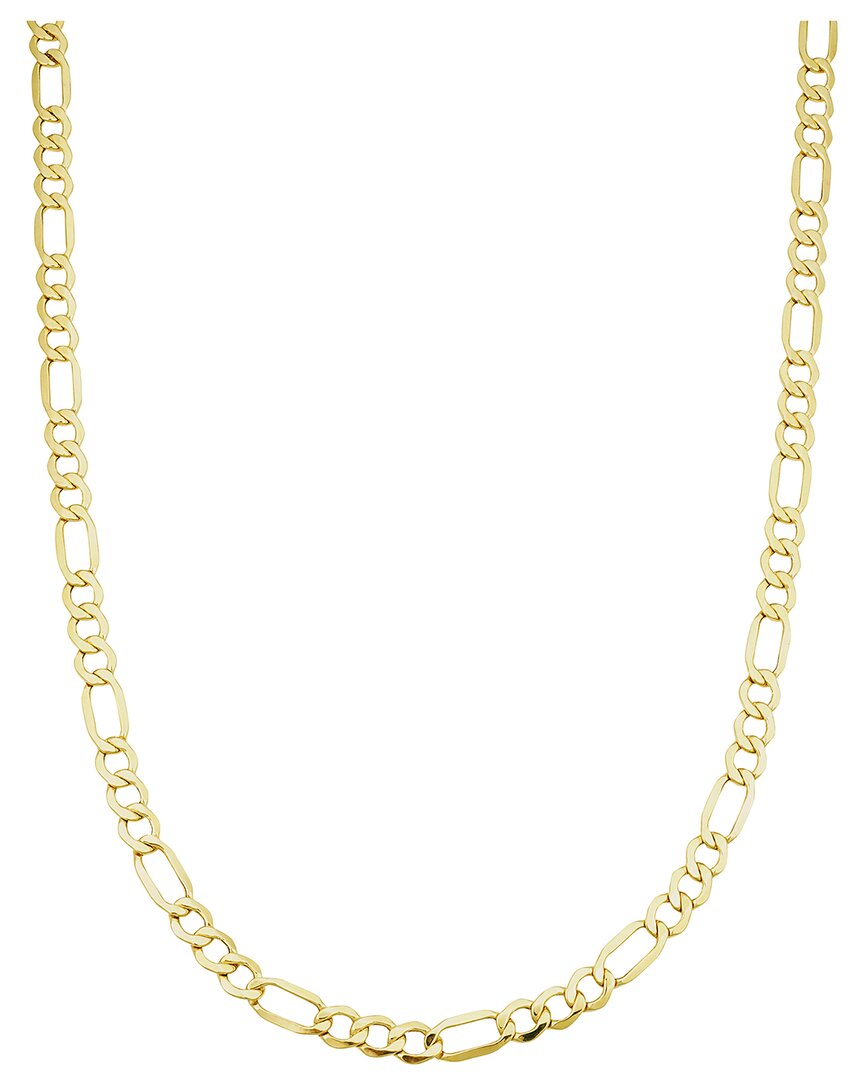 Italian Gold 14k  Figaro Chain Necklace