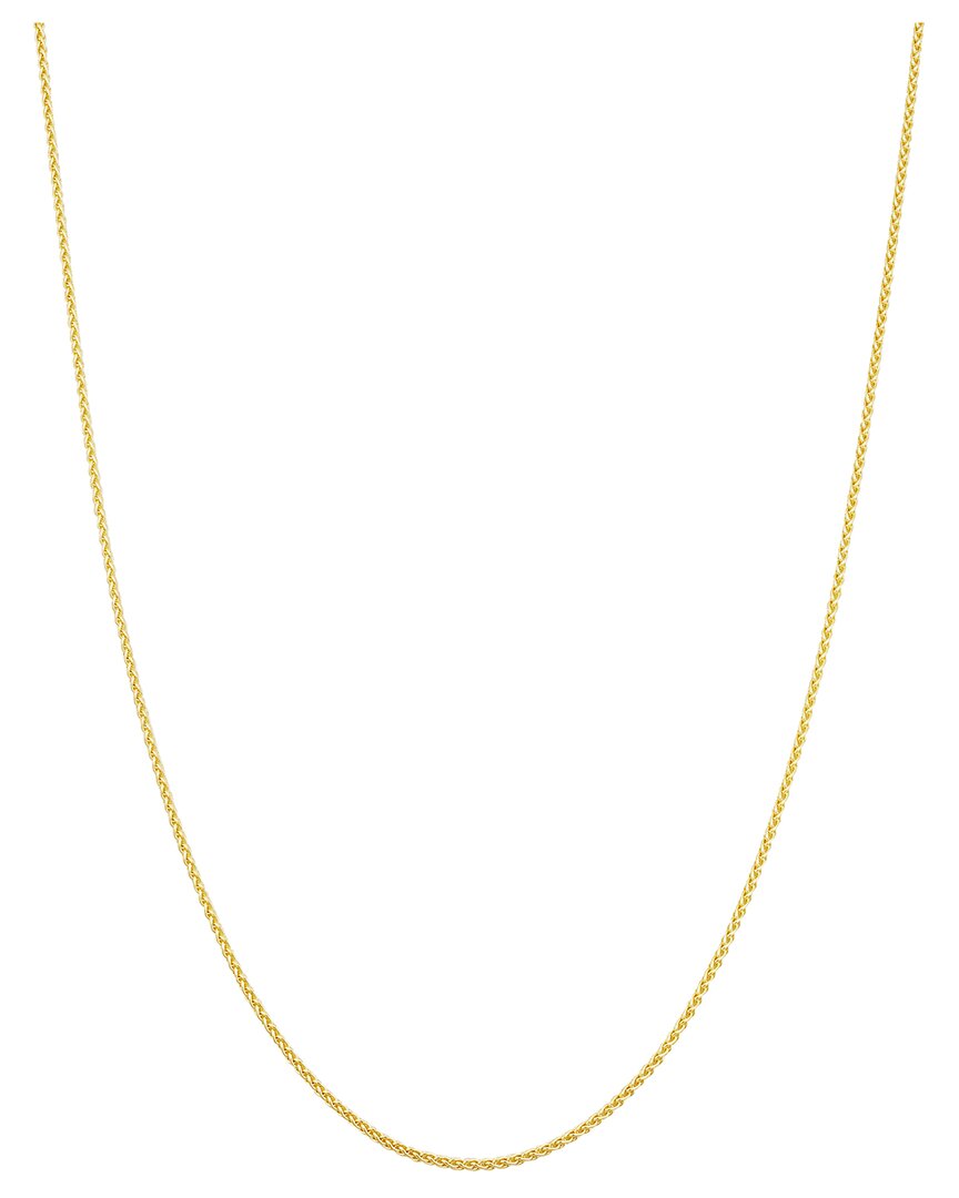 Italian Gold Wheat Chain Necklace