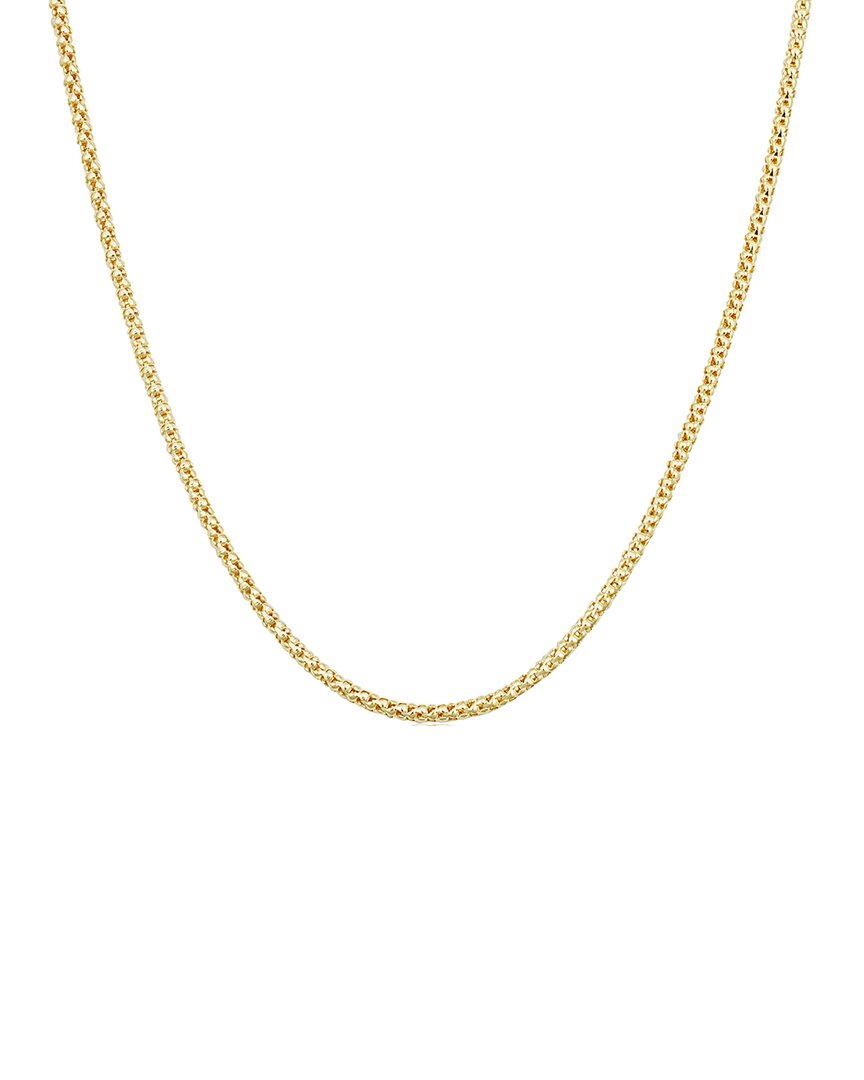 Italian Gold Popcorn Chain Necklace