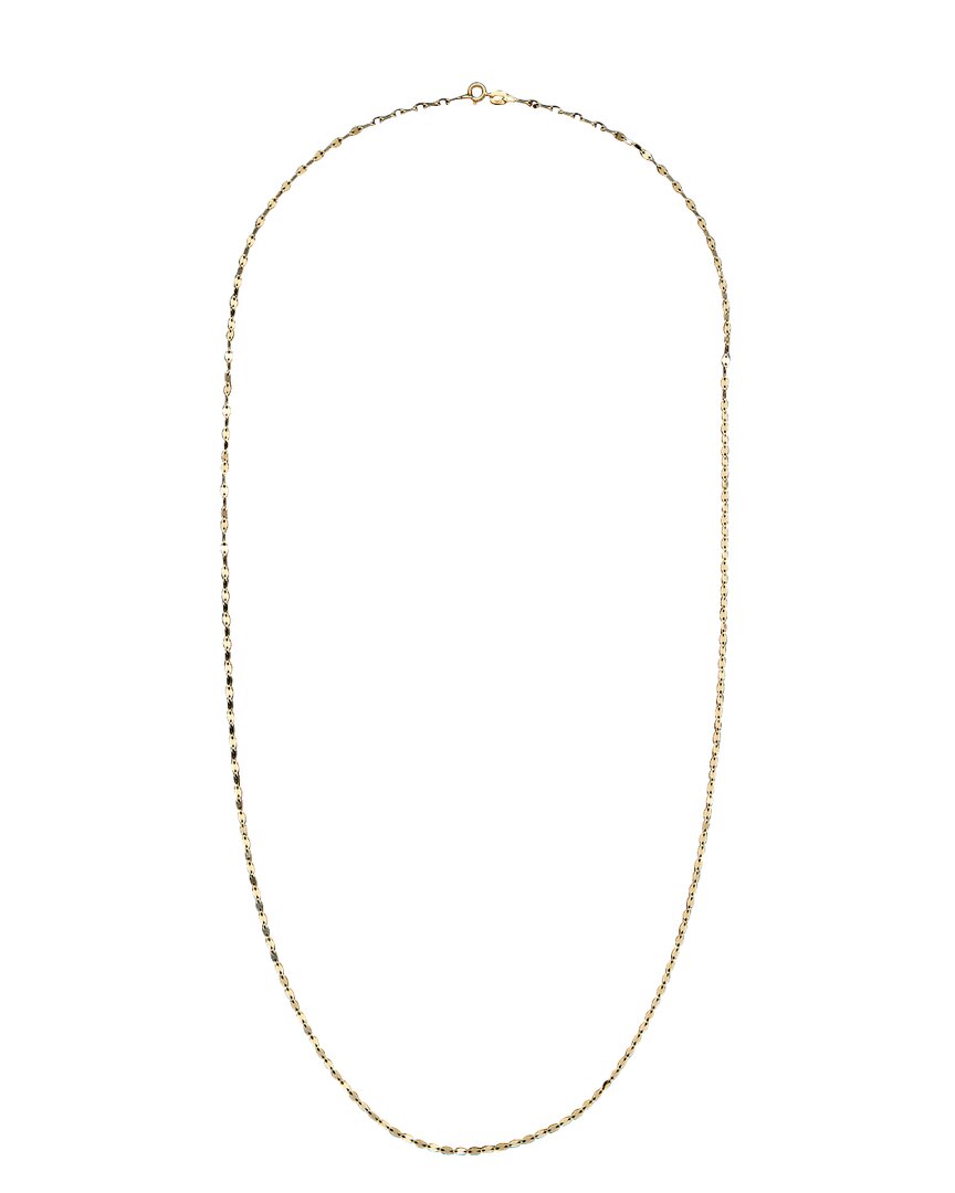 Italian Gold Mirror Chain Necklace