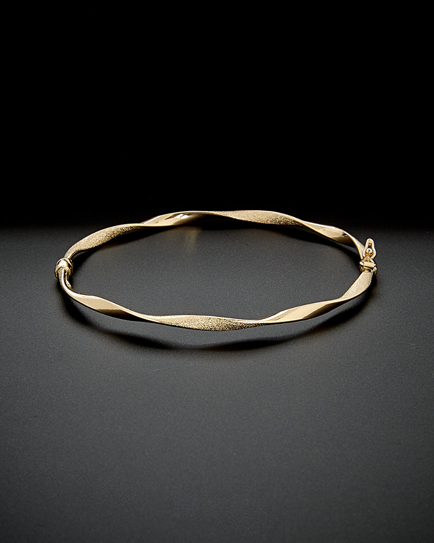 Italian Gold 14k  Twisted Bracelet