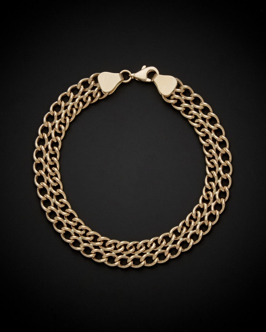 Italian Gold 14k  Curb Link Bracelet