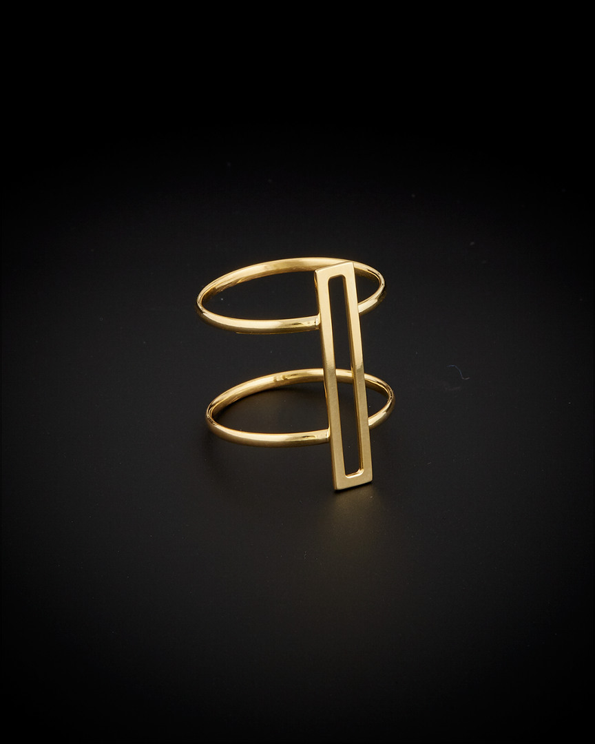 Italian Gold Double Bar Ring
