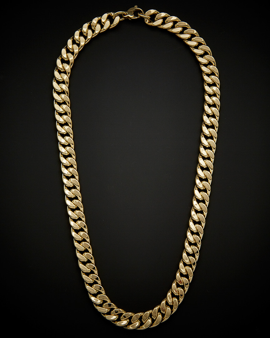 Italian Gold Semi-solid Curb Link Necklace