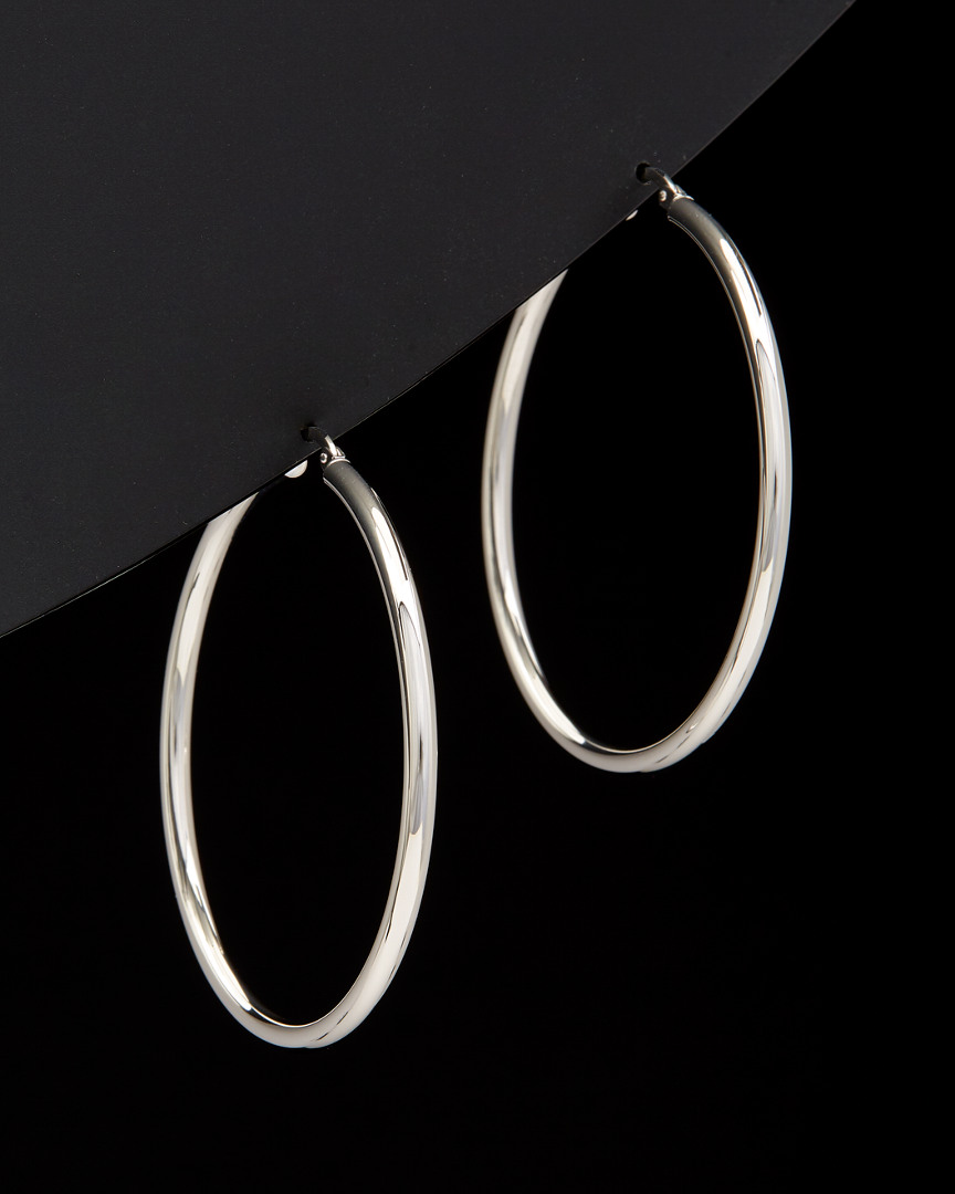 Italian Gold 14k  Polished Hoops