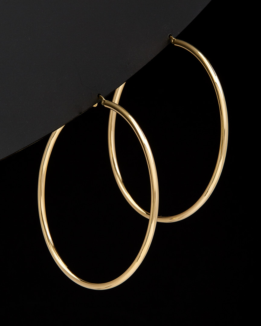 Italian Gold Polsihed Hoops